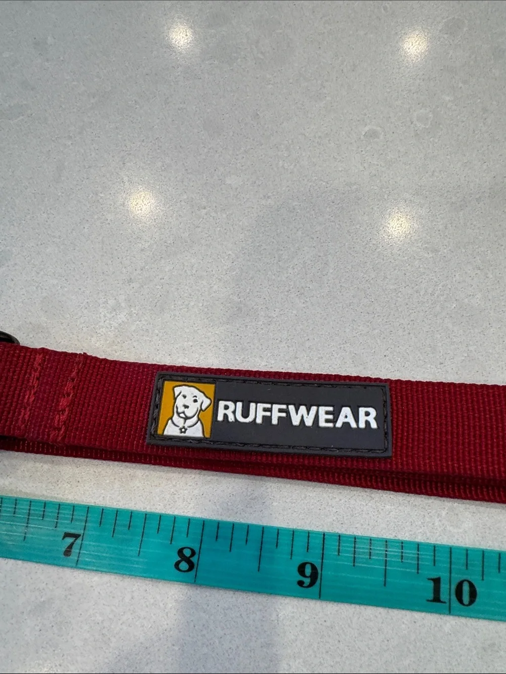 Ruffwear Crimson Nylon Dog leash? of some sort, with Logo Patch